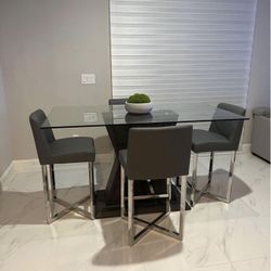 DINING TABLE w/ WOOD BASE ♥️♥️♥️