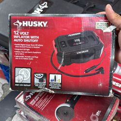 Husky 12v Inflator With Auto Shut Off 