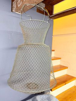 Vintage French Fishing Basket
