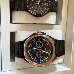 His and Hers Fossil Watches