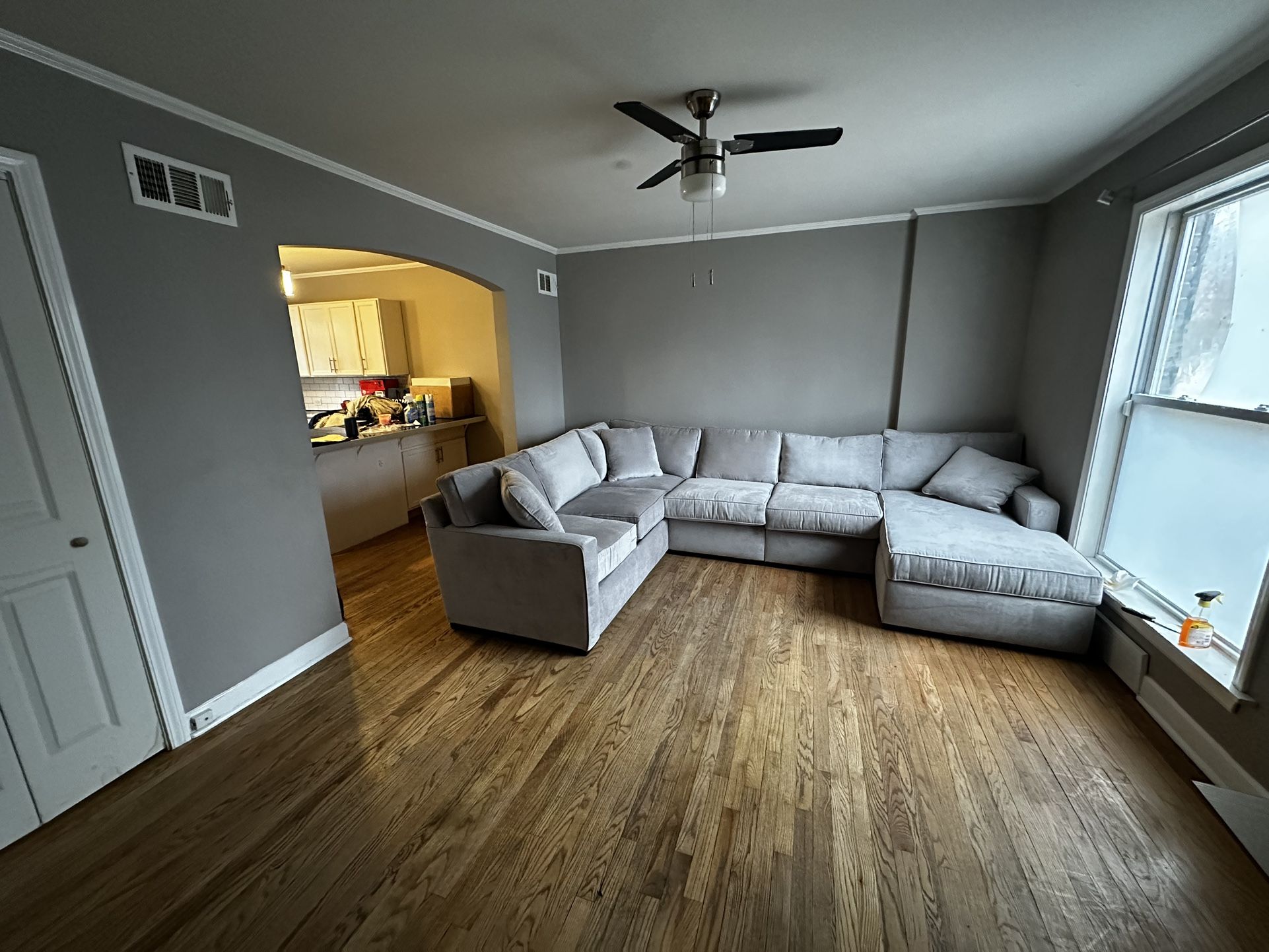BRAND NEW Macy’s Sectional Couch, Grey