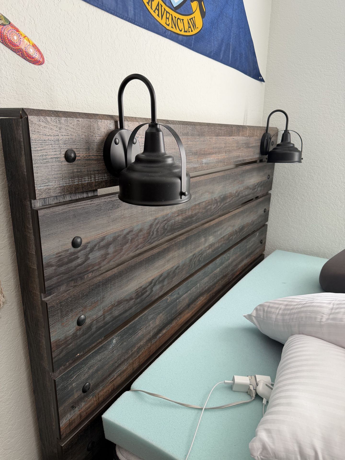 Ashley Furniture Bed Frame Rustic Wood Finish (Queen)