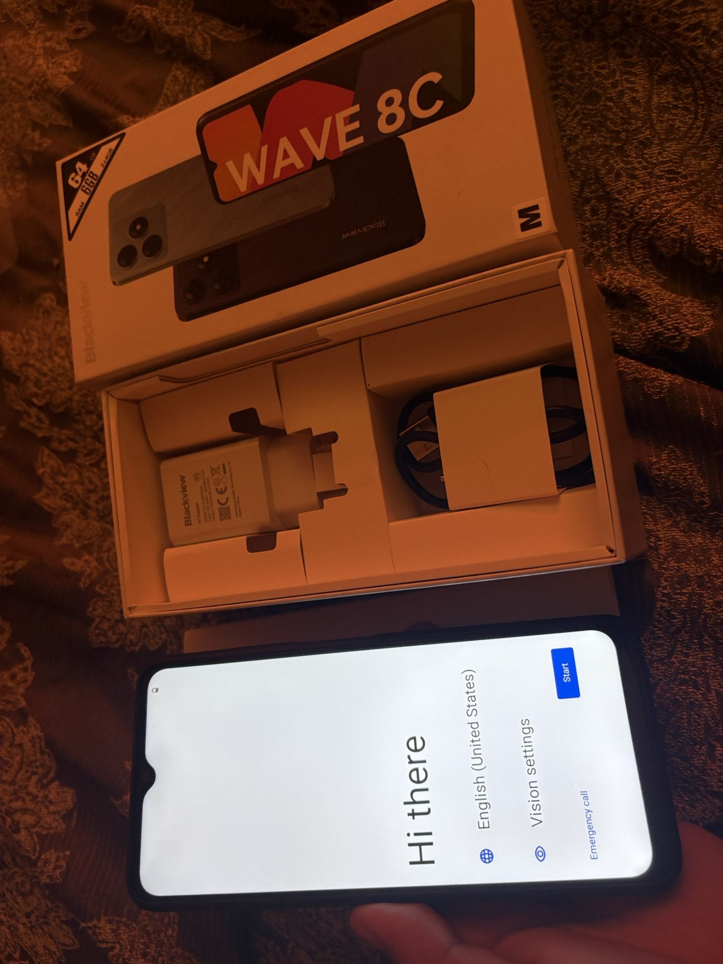 Android blackview 8c 64gb BRAND NEW 70$ Comes with charger Box and Phone Has a case on it