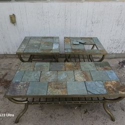Tile-top Patio Table Set