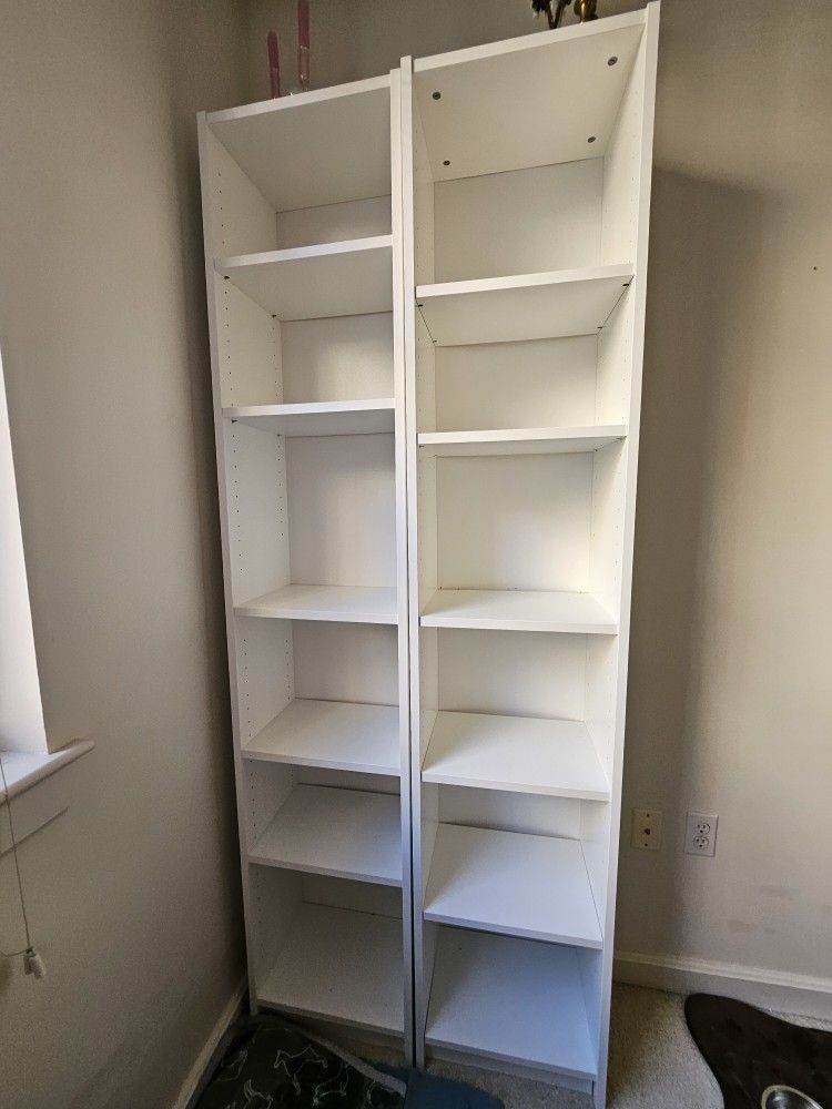 Two IKEA Billy Bookshelves