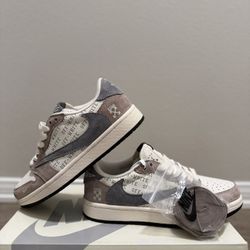 Size 6 Brown Ahh Pair Of Travis Scottssss Nike Off White Collabsss 