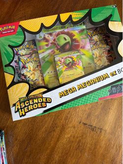Ascended heroes mega meganium ex box pokemon