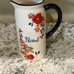 Floral ceramic jug- Paris Floral Collection