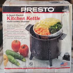 Presto Kitchen Kettle Cooker Steamer Electric Usa Made 
