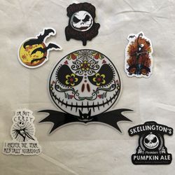 Jack Skellington nightmare before Christmas stickers