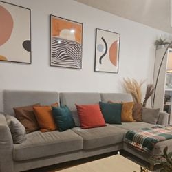 Sofa $500, Glass Table $100 , White Table $ 100