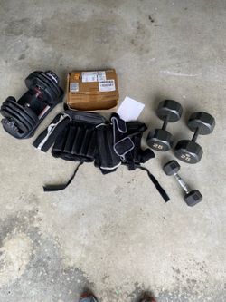 Home Gym Workout Weight Set – Adjustable Dumbbell, Fixed Dumbbells & Ankle/Leg Weights