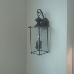 Indoor/Outdoor Lantern Wall Lights - Set Of 2 