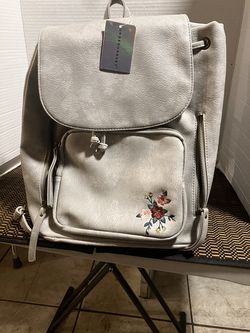 NEW Underonesky Silver Tone Embroidered Backpack-$24 CASH