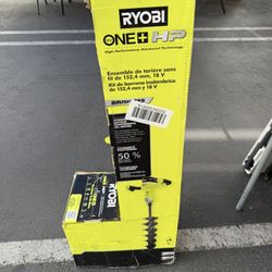 Maquina Ryobi Para Acer hoyos  Batería De 4.0 Y Cargador 