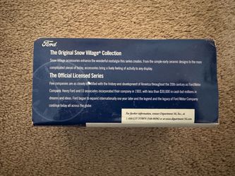 Department 56 Ford Snow Village Collection Box