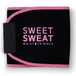 Sweet Sweat Waist Trimmer, by Sports Research - Sweat Band Increases Stomach Temp to Cut Water Weight. Size: Large.