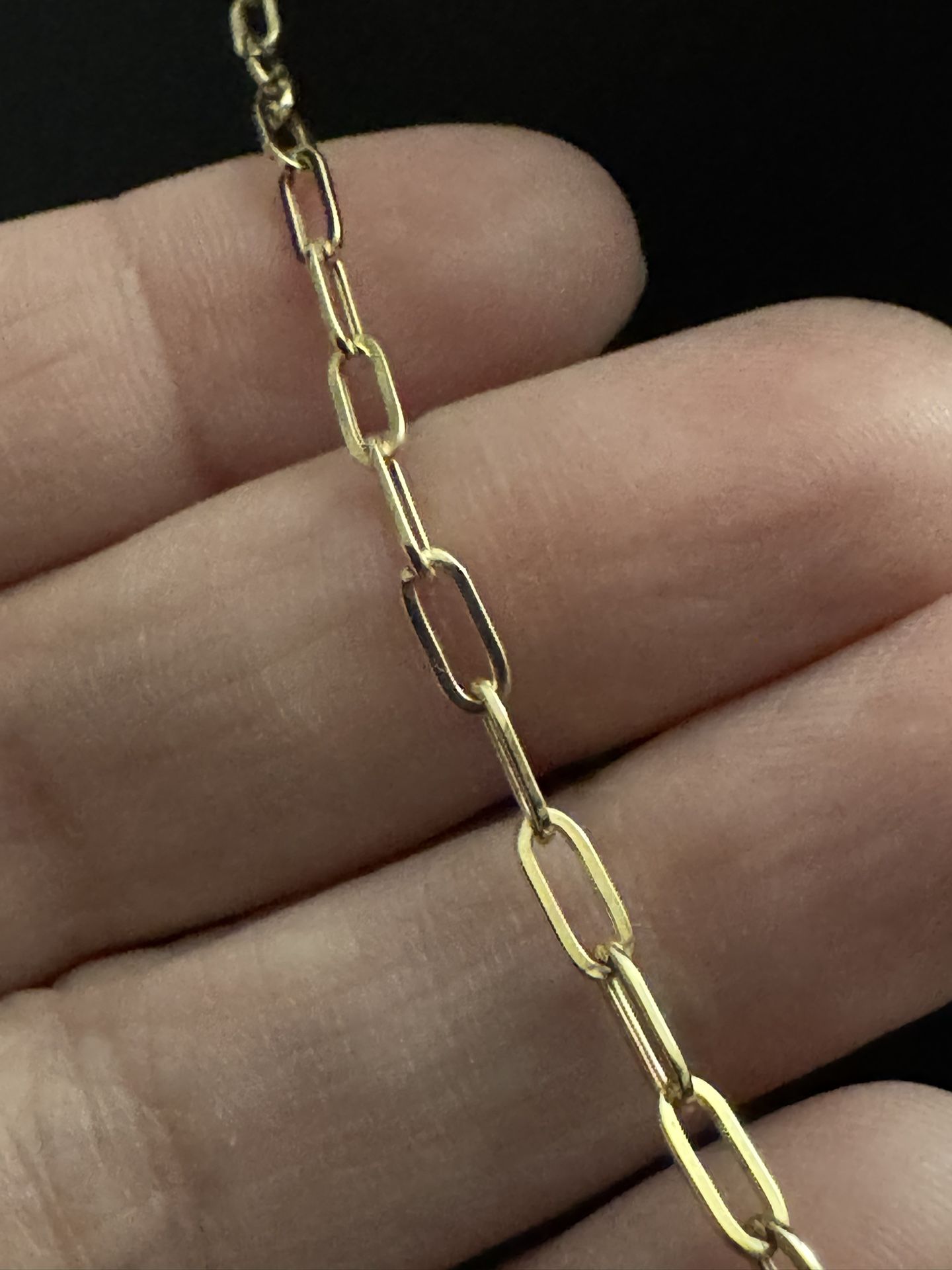 anklet size 9-10, 18k