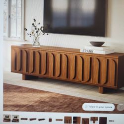 Ansel 73 " Media Unit Walnut