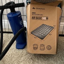 Airbed And Hand Pump