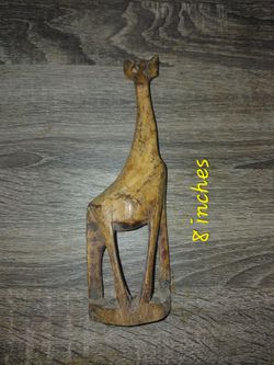 Hand carved girrafe