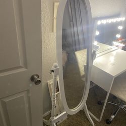 Oval Stand Full Length Mirror 