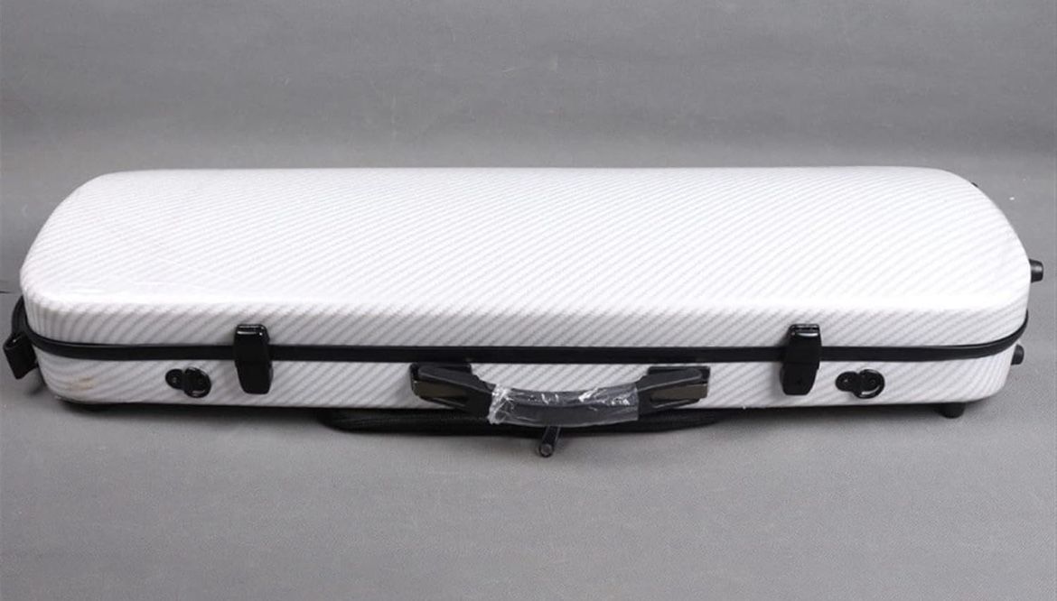 KERREY Carbon Fiber Material Violin Case With Hygrometer (Color 03) wht