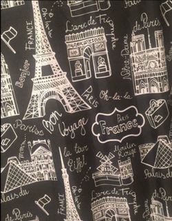 New Paris themed shower curtain