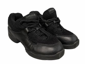 Capezio DS11 Split Sole Dance Sneakers Black Women’s 7 EU38.5 Jazz Hip Hop Zumba