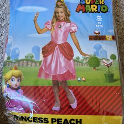 Princess Peach kids and Princess Daisy adult costumes