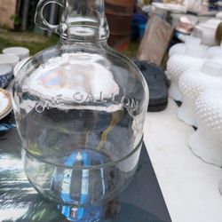 One Gallon Cut Glass Jug 