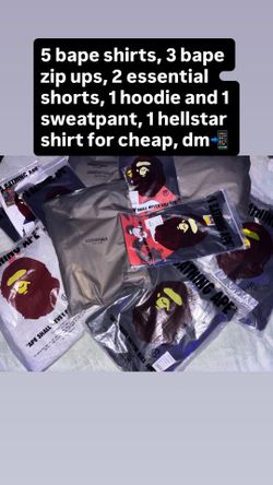 Bape, Essentials, Hellstar for low