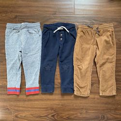 Toddler Boy Pants Bundle – 3 Pieces, Size 2T