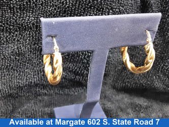 Hoop Earrings - Yellow Gold 18k (.750) 2.8 grams