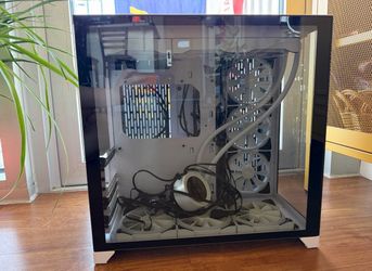 White Lian Li O11D Case, NZXT Case Fans and AIO