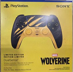 Sony Interactive Entertainment - DualSense Wireless Controller for PS5. PC. Mac & Mobile - Marvel's Wolverine Battle Limited Edition - Yellow