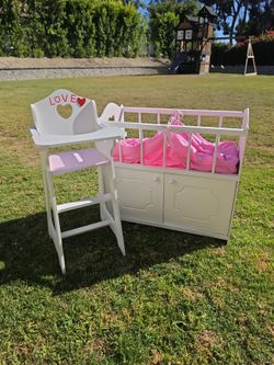 Doll Crib & Highchair