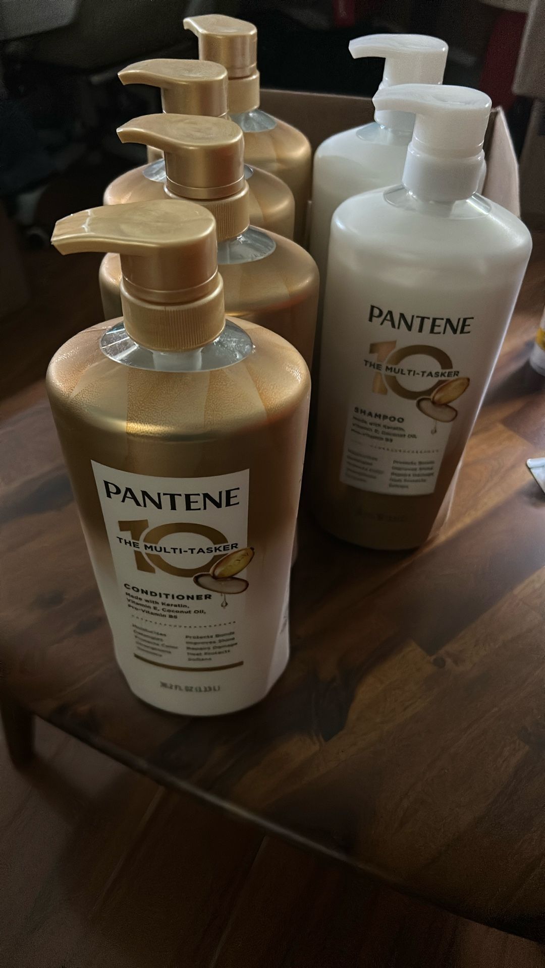 Pantene shampoo and conditioner, 38.2 fl ounces