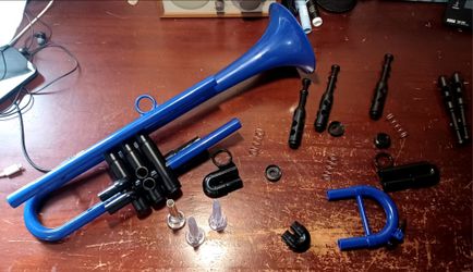 Pampet Plastic Trumpet with Metal Mouthpiece
