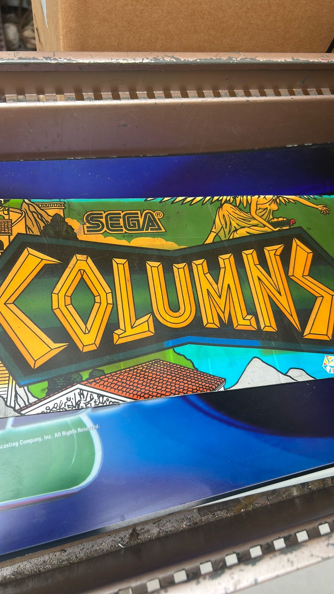Sega Columns Arcade Marquee