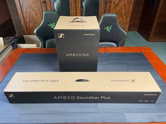 Sennheiser AMBEO 400W 7.1.4-Channel Dolby Atmos Soundbar Plus with 8" 350W Subwoofer Kit