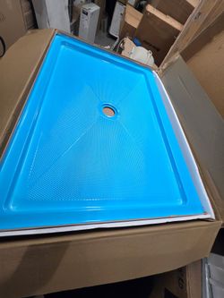 PROFLO Hammond 48" x 34" Rectangular Shower Base with Single Threshold and Center Drain