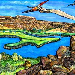 Flight Of The Pteranodons By Stacy Todd Of Asphalt Mermaid Designs, Bothell 