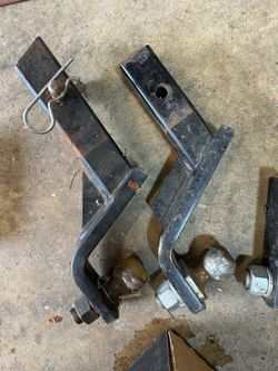 Lot of trailer hitches
