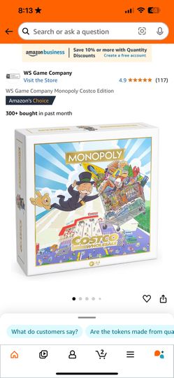Costco Monopoly Board Game
