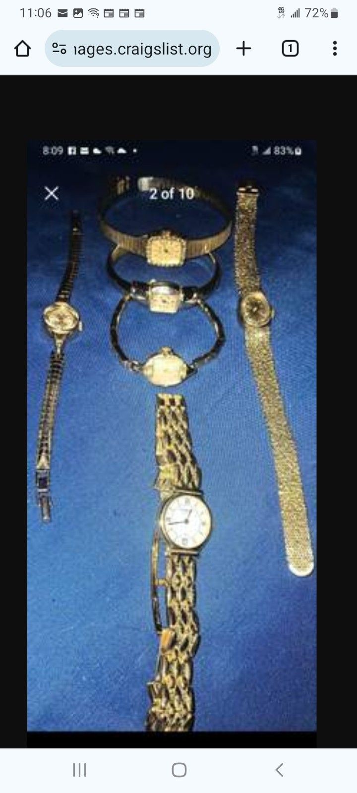 6 Vintage Watches Bulova, Gruen, Raymond Weil #9925