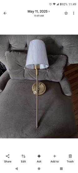 2 wired wall sconces