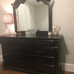 Dark Cherry Bedroom Set - No Bedframe 