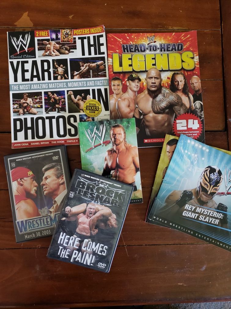 Wrestling books and dvd