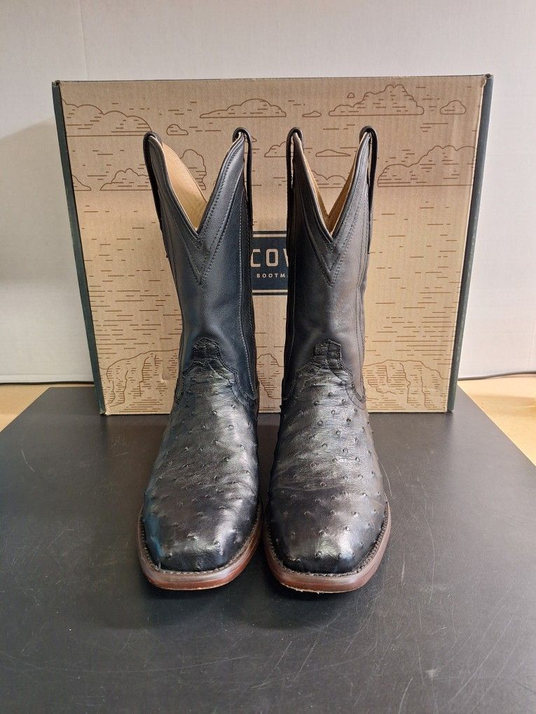 TECOVAS THE CARTER OSTRICH BOOTS SIZE 8D